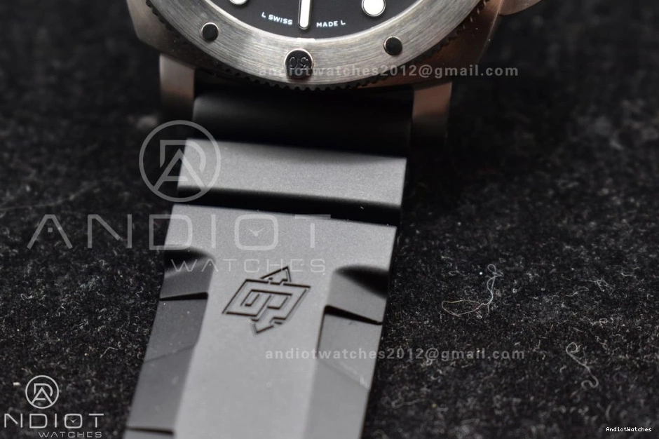 Strap SBF Rubber Edition Dial P PAM1229 Y Black 1:1 DailyWear on Black Best 437 0418